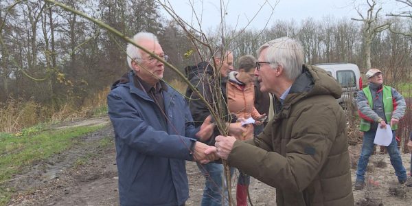 overhandiging 1e zaailing door wethouder Kruis 2